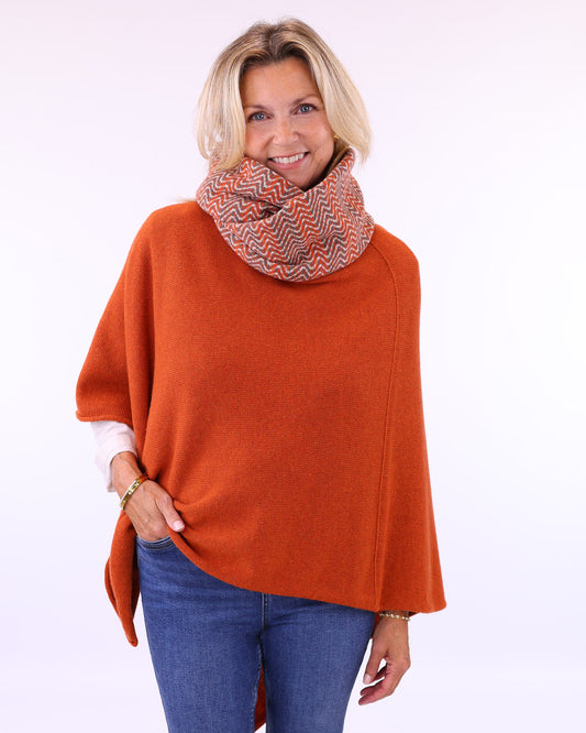 Cashmere Blend Poncho