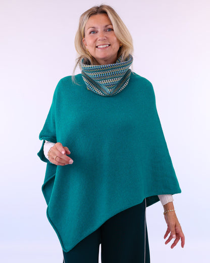Cashmere Blend Poncho