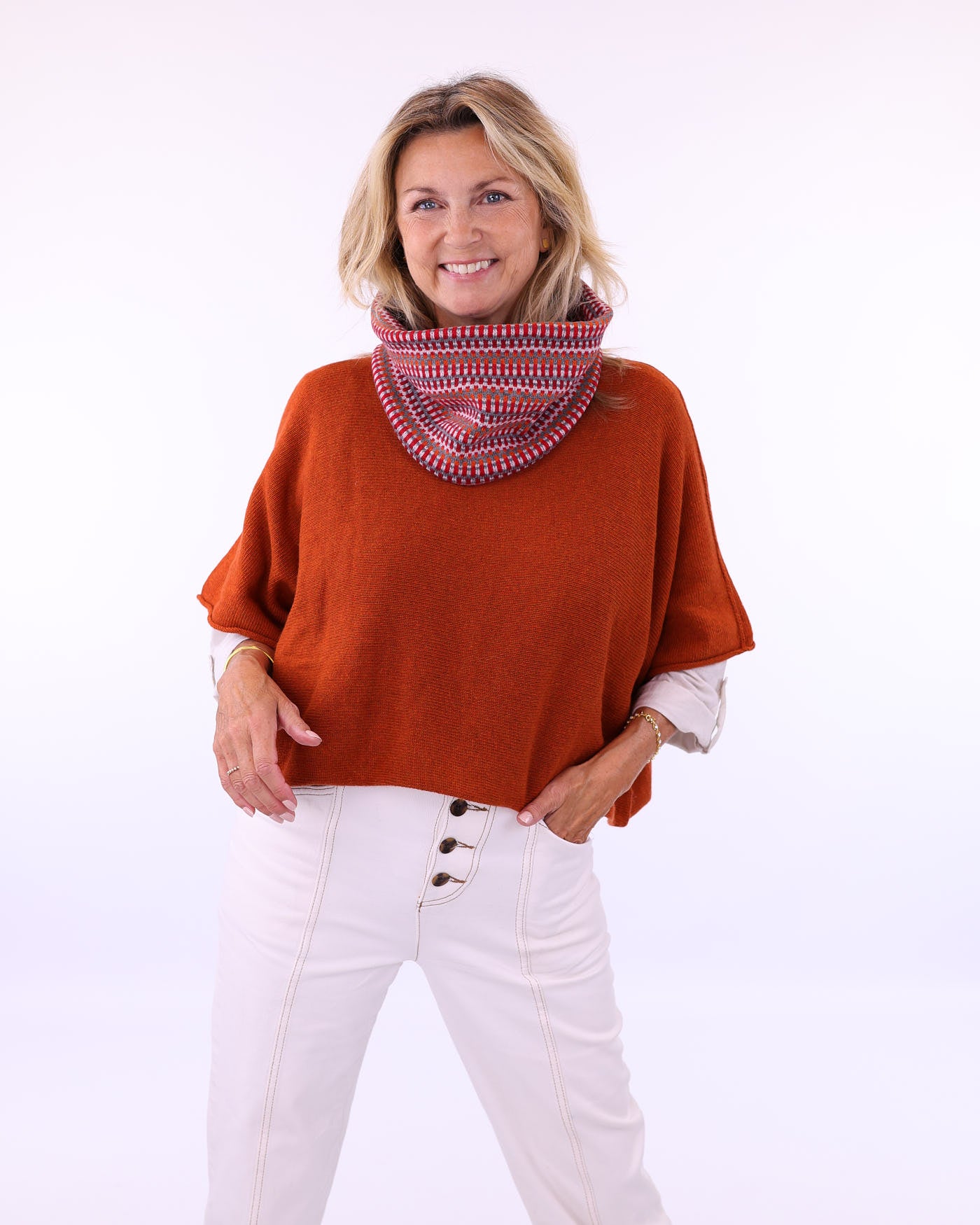 Cashmere Blend Geo Snood