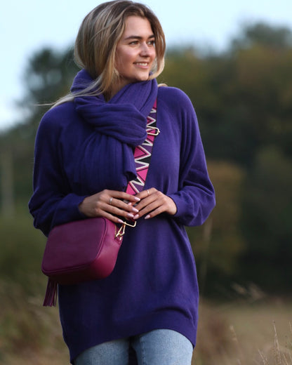 Cashmere Blend Raglan Sleeve Jumper