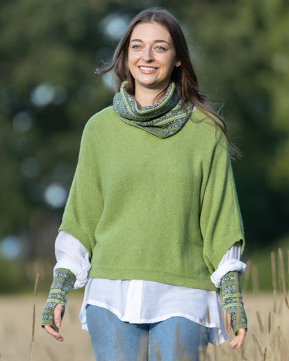 Cashmere Blend Boat Neck Tunic