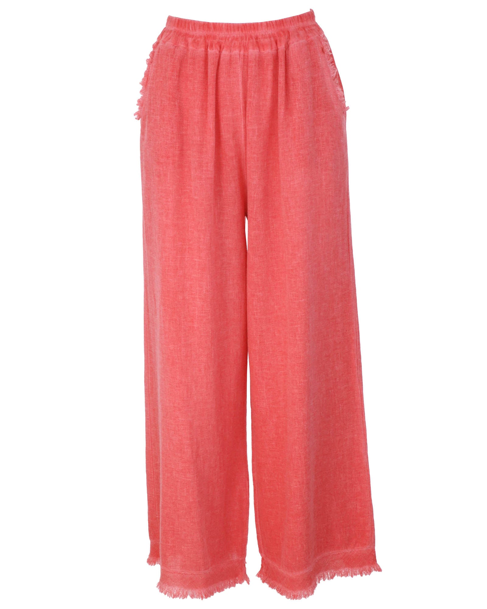 Linen and Cotton Blend Trousers