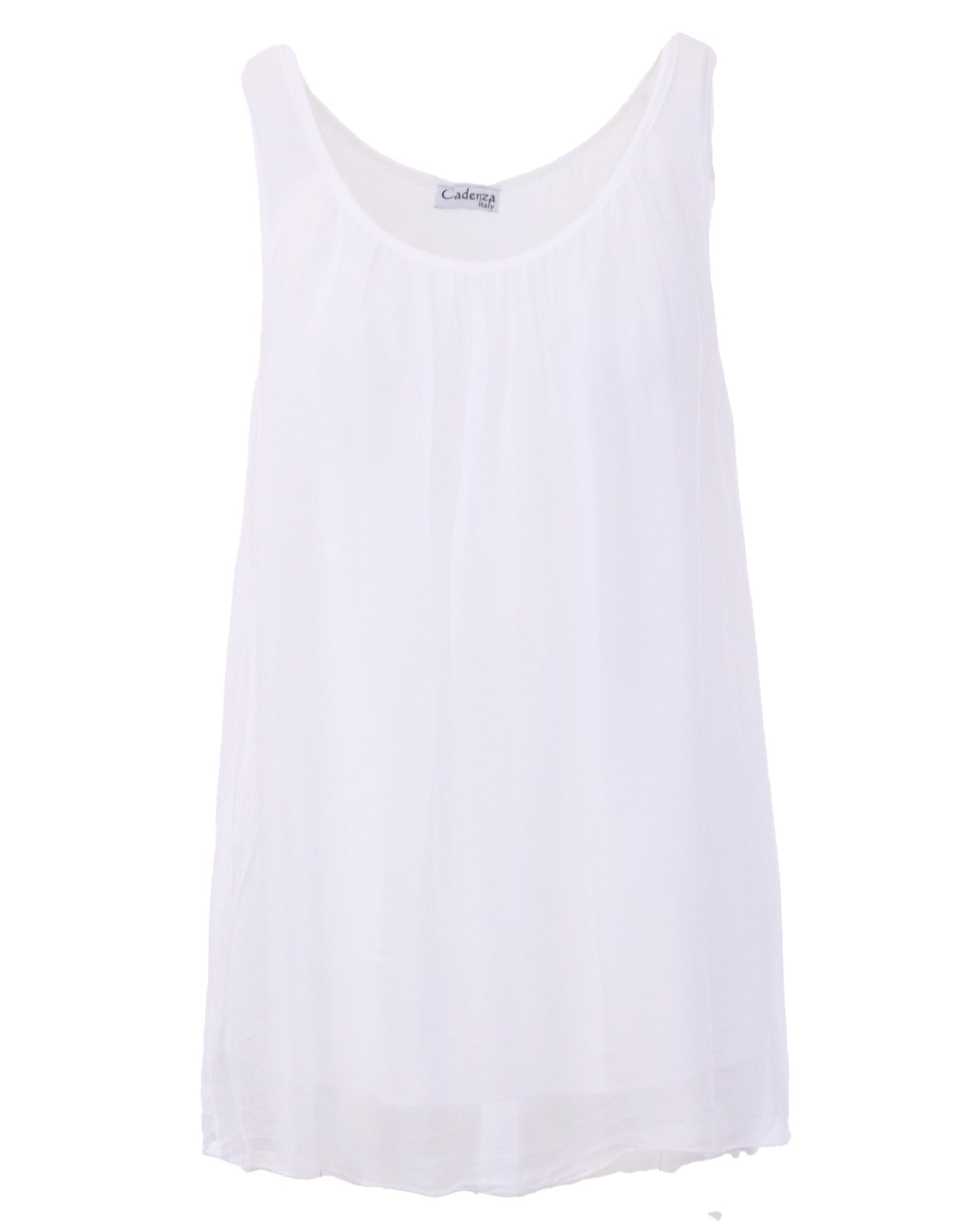 Silk Blend Sleeveless Top