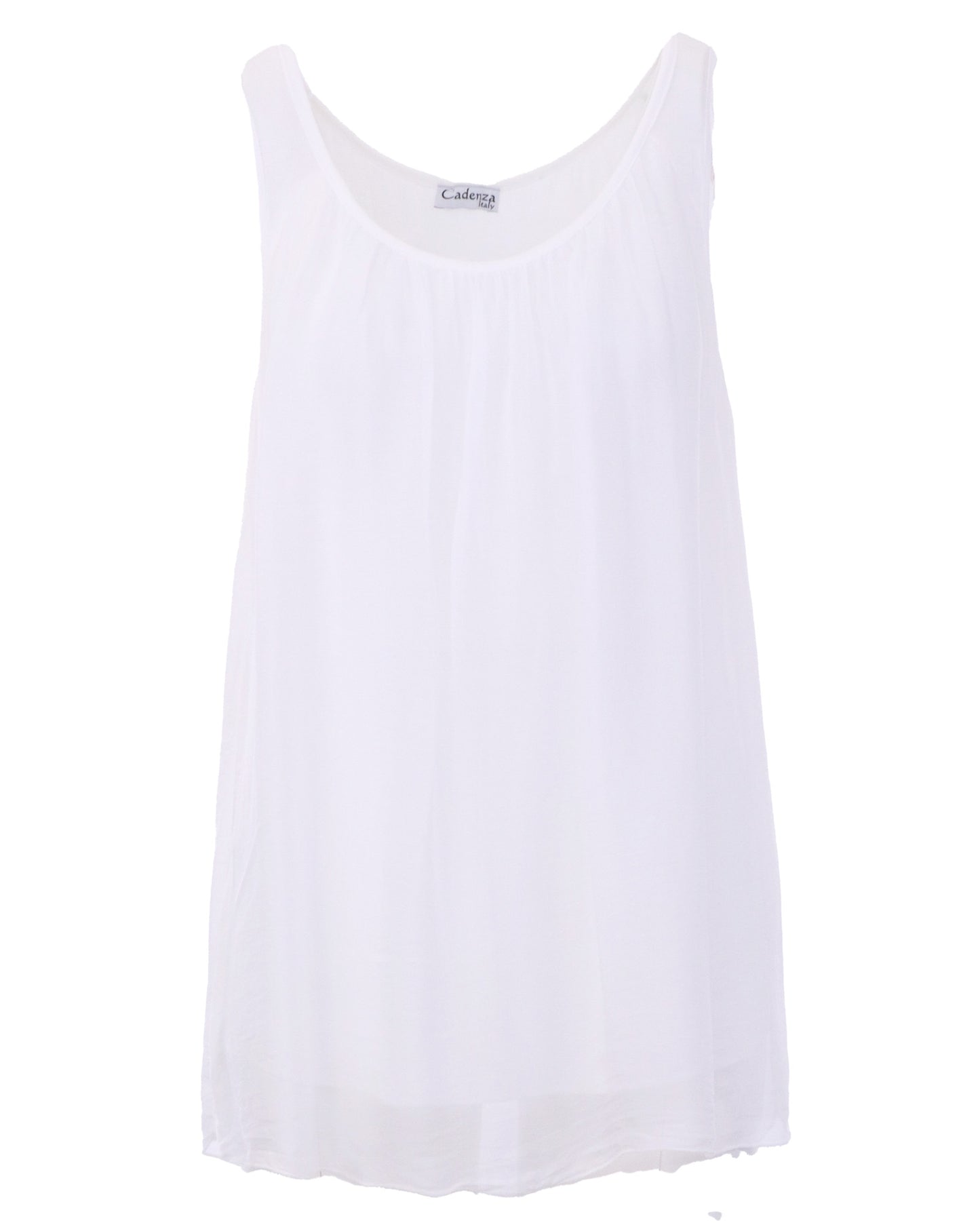 Silk Blend Sleeveless Top