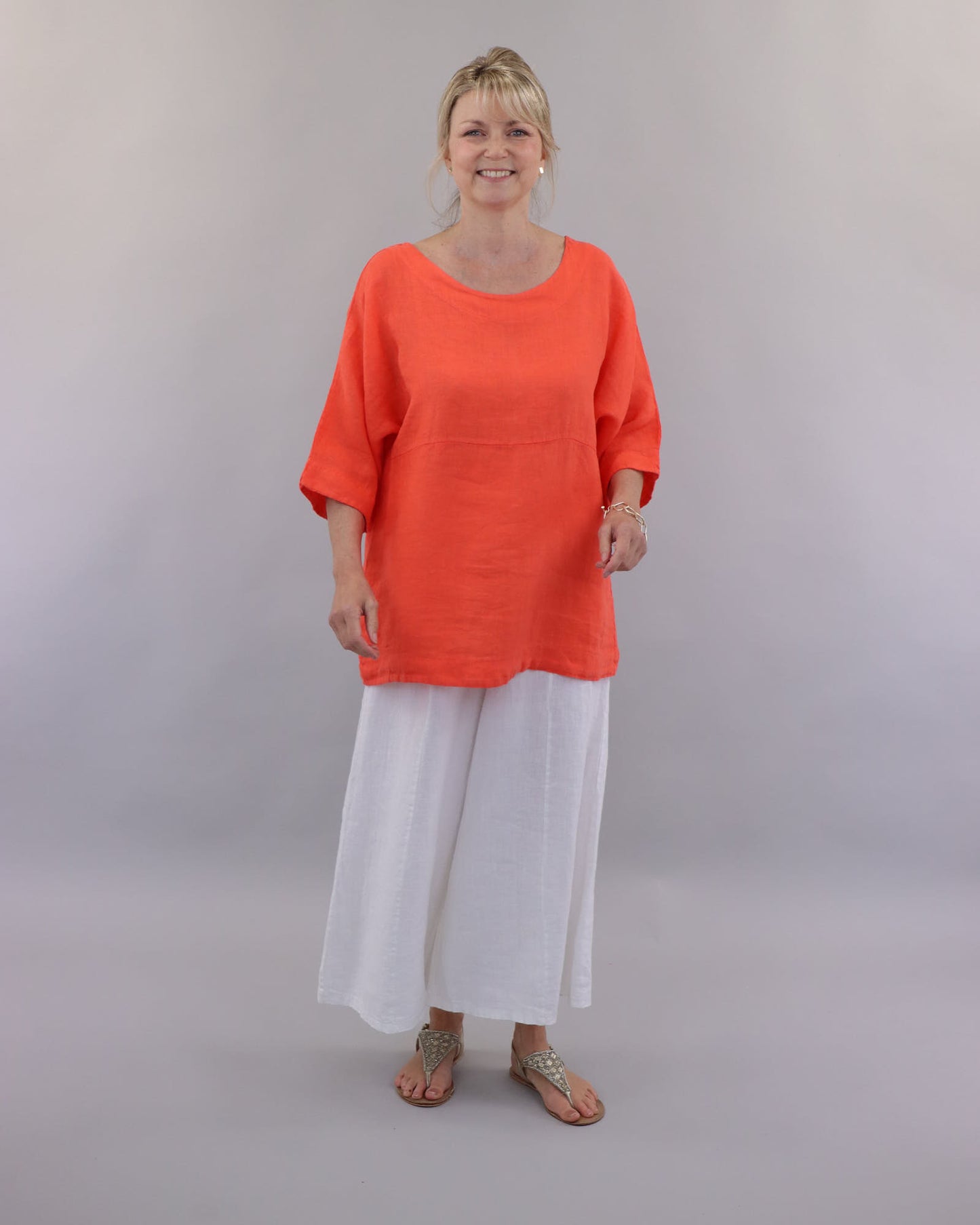 Dolman Sleeve Linen Tunic