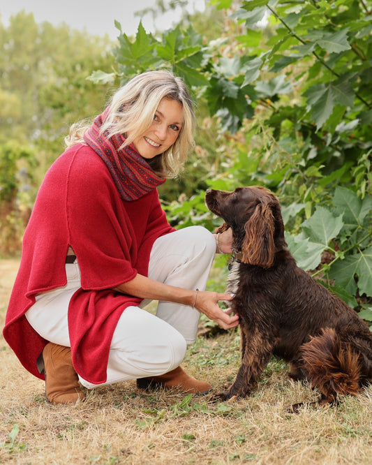Cashmere Blend Poncho