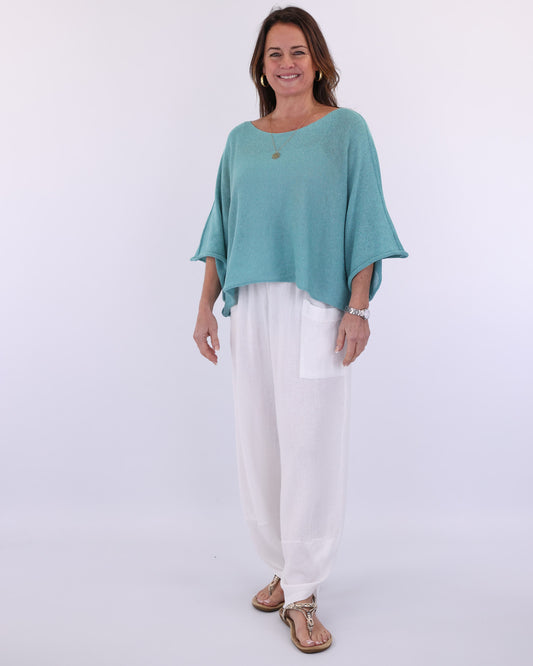 Cotton Blend Short Tunic Top