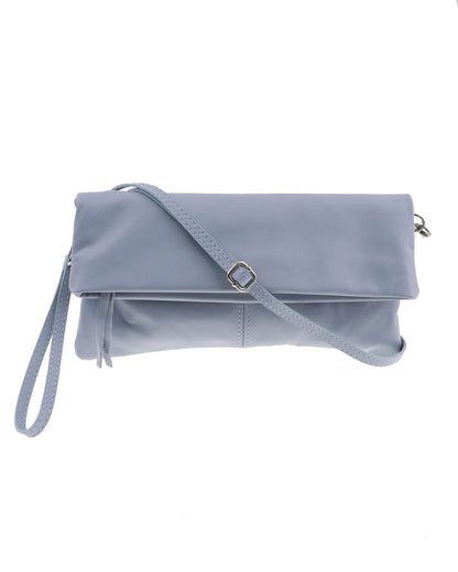 Smart Leather Foldover Clutch Bag