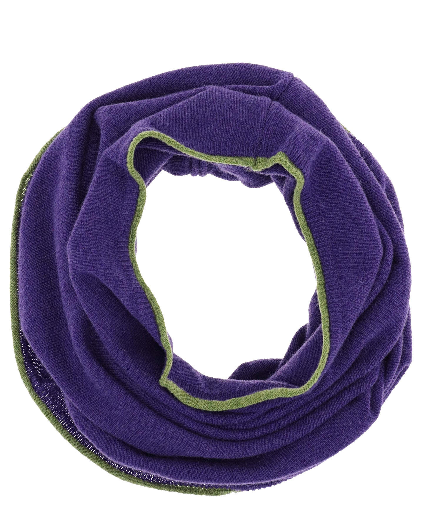 Cashmere Blend Contrast Edge Snood