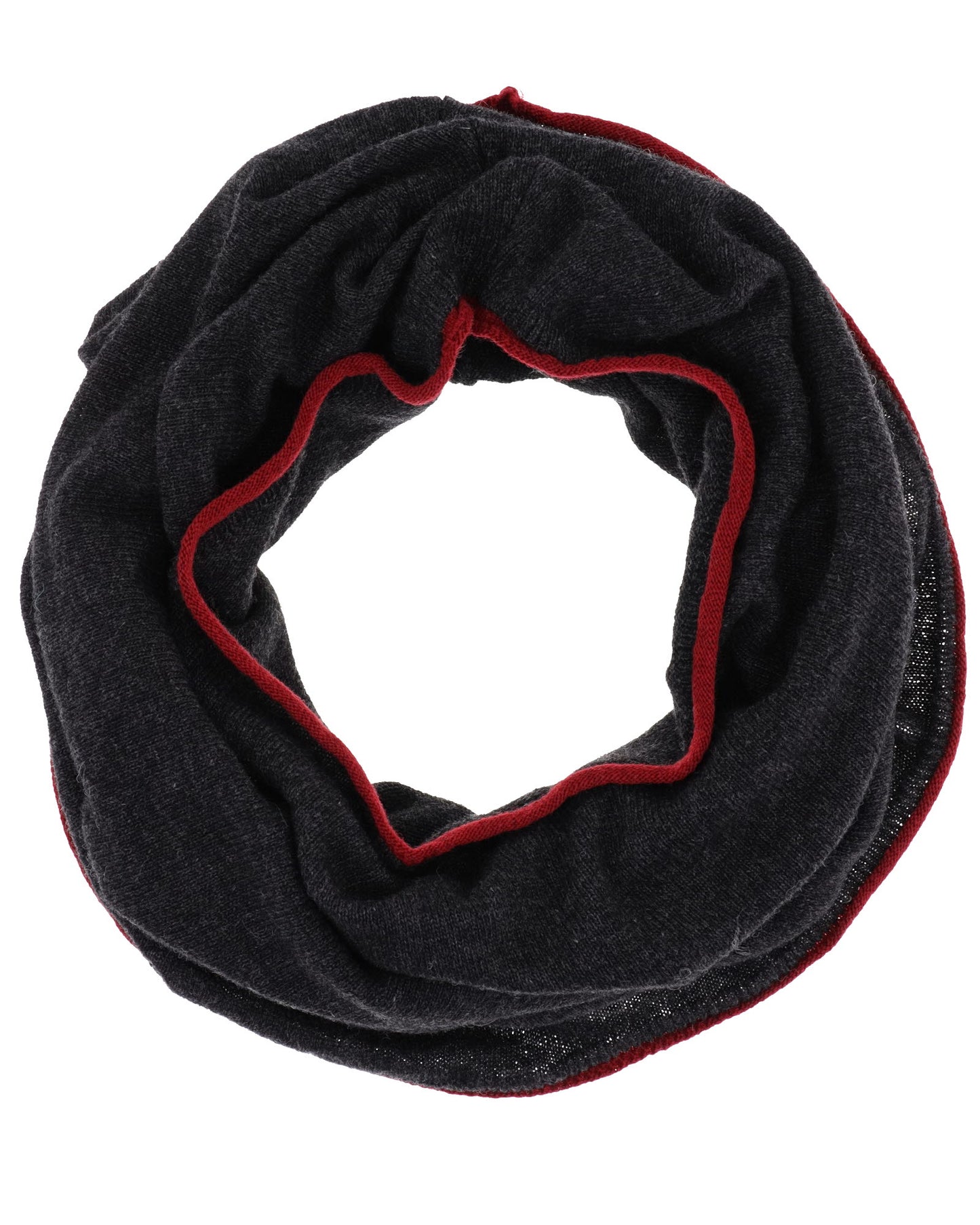 Cashmere Blend Contrast Edge Snood
