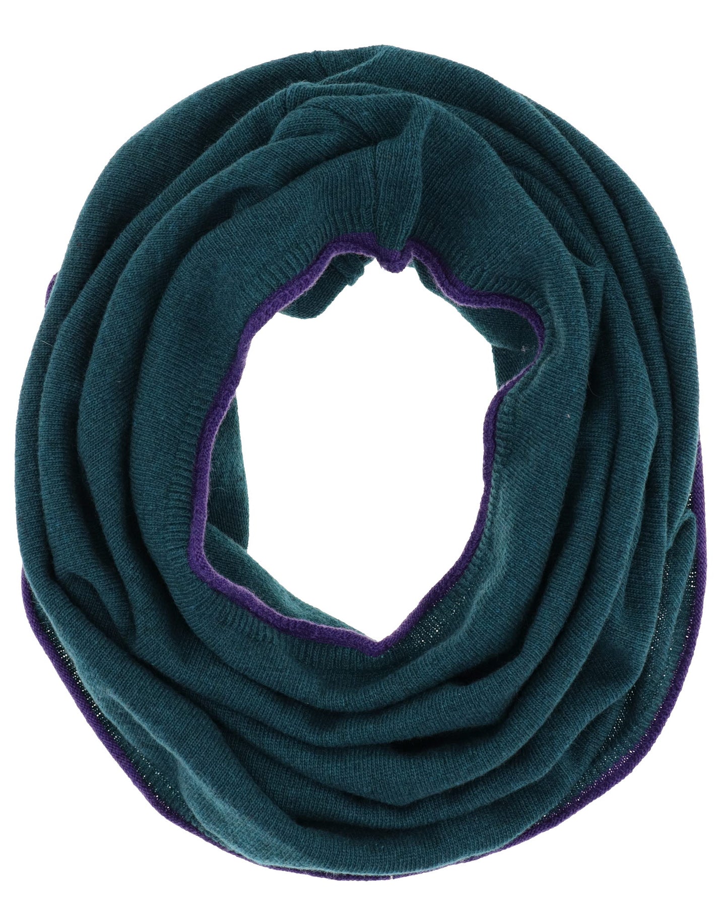 Cashmere Blend Contrast Edge Snood