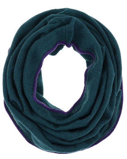 Cashmere Blend Contrast Edge Snood