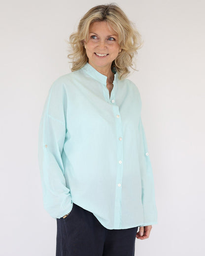 Cotton Grandad Shirt