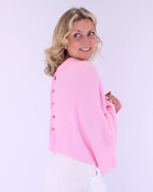 Summer Poncho with Buttons