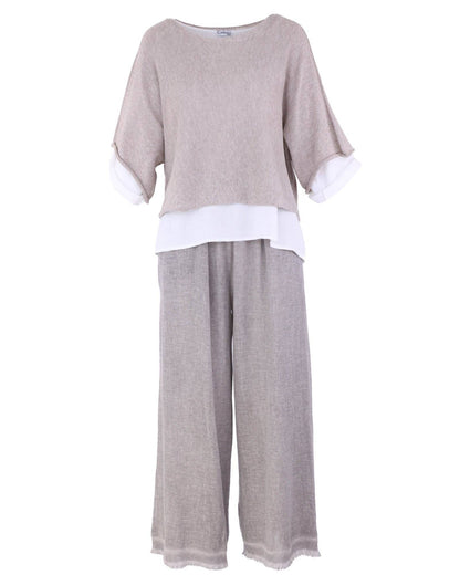 Cotton Blend Short Tunic Top