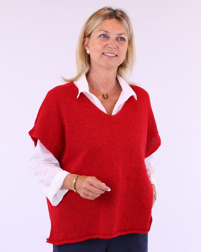 Alpaca Blend V Neck Tunic