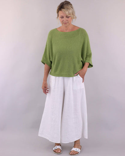 Cashmere Blend Boat Neck Tunic