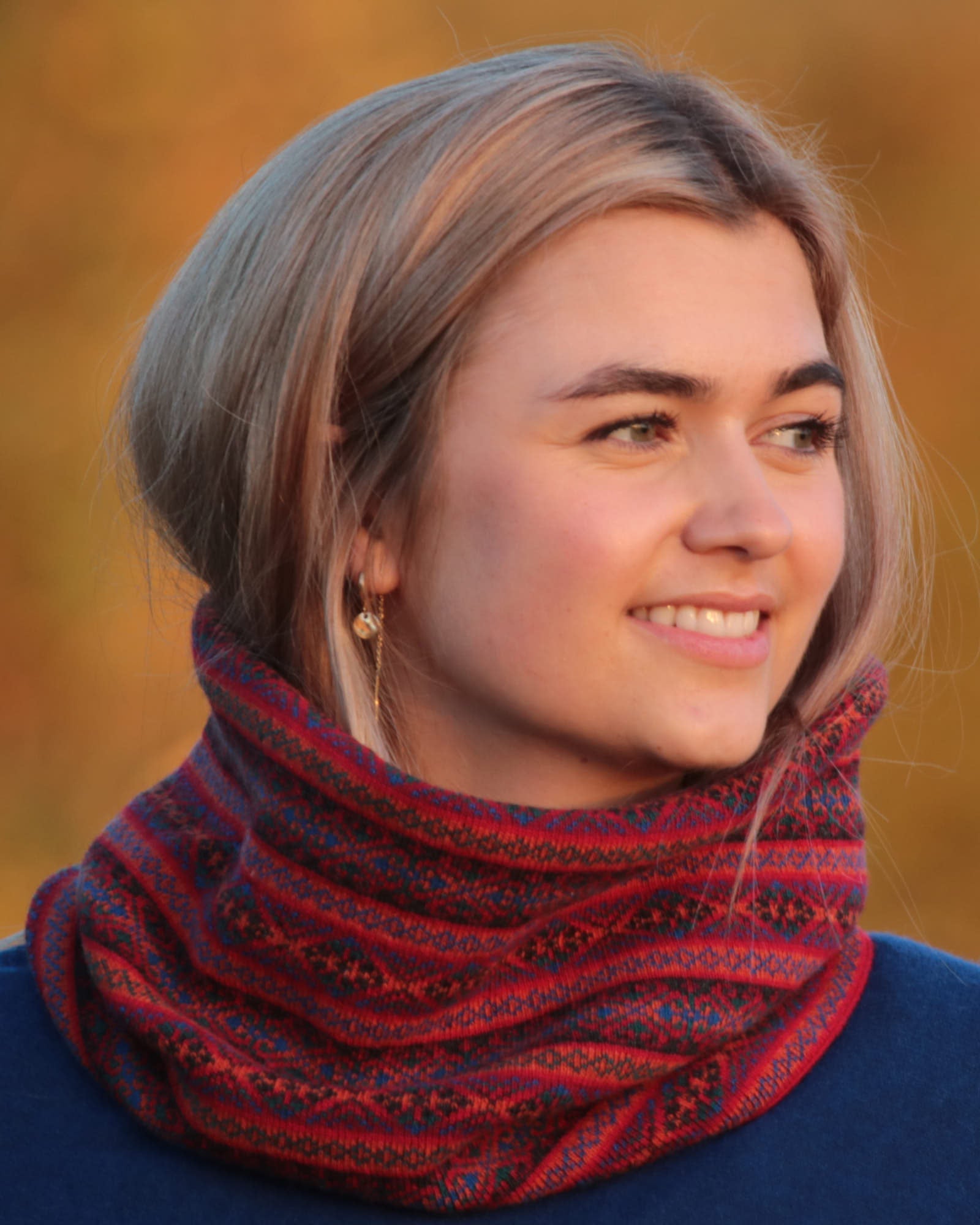 Cashmere Blend Fairisle Snood
