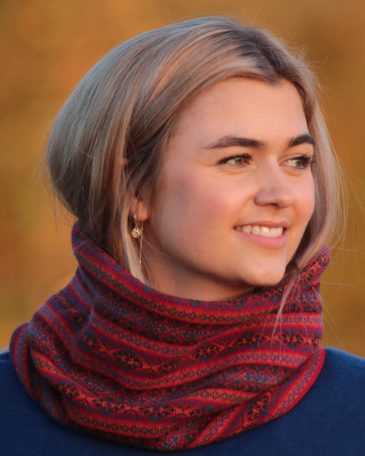 Cashmere Blend Fairisle Snood