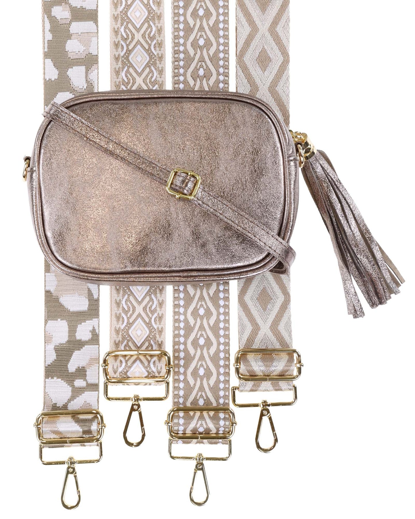 Tassle Crossbody Leather Camera Bag
