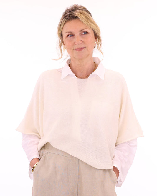 Cashmere Blend Short Tunic Top