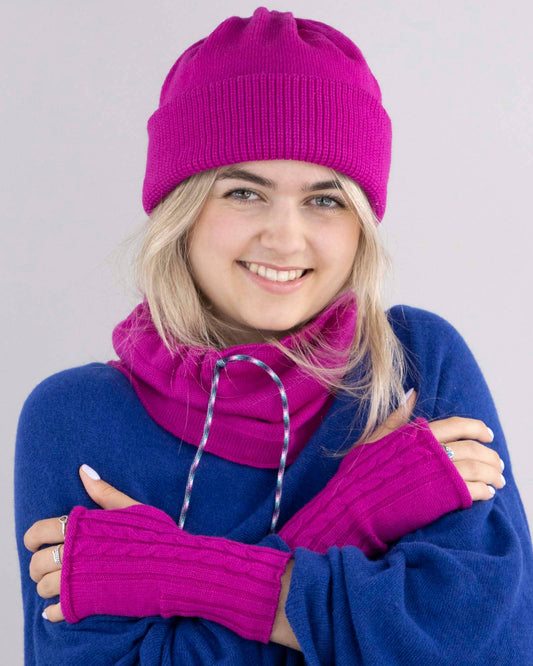 100% Merino Wool Fishermans Rib Hat