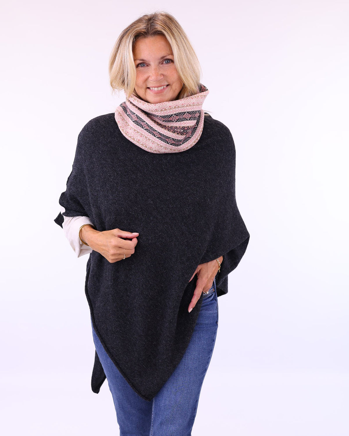 Cashmere Blend Fairisle Snood