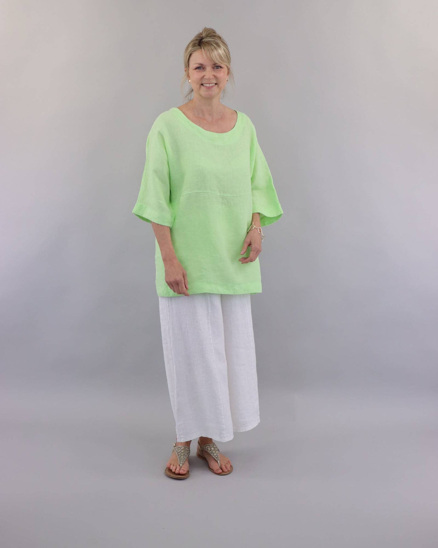 Dolman Sleeve Linen Tunic