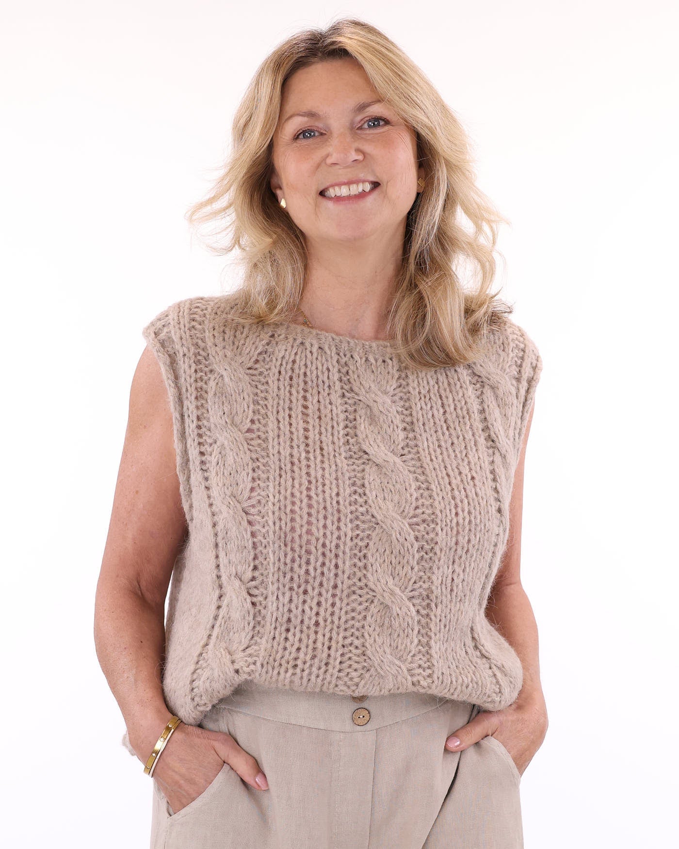 Alpaca Blend Cable Tank Top