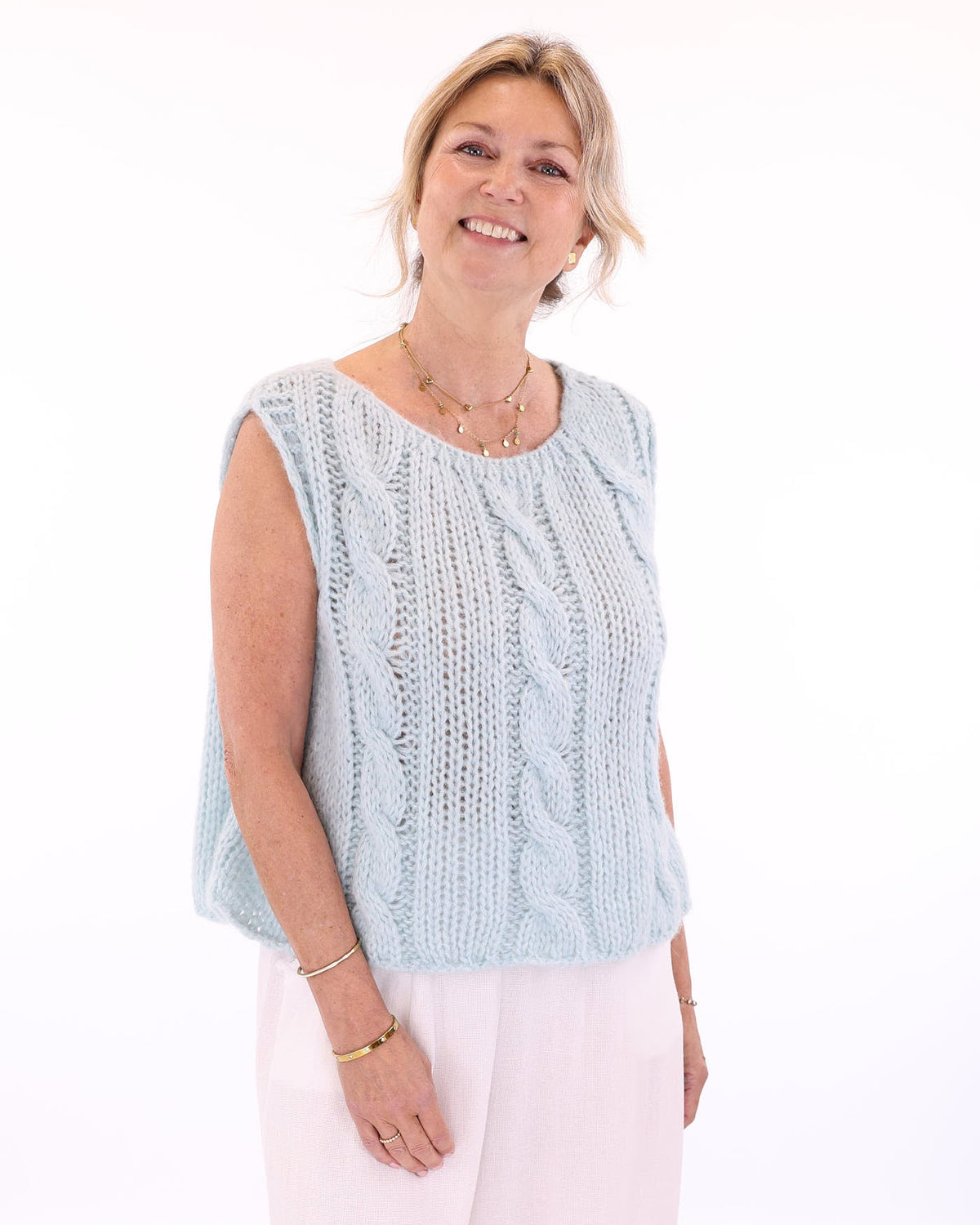 Alpaca Blend Cable Tank Top