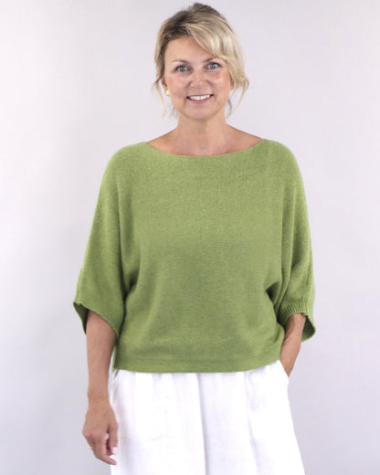Cashmere Blend Boat Neck Tunic